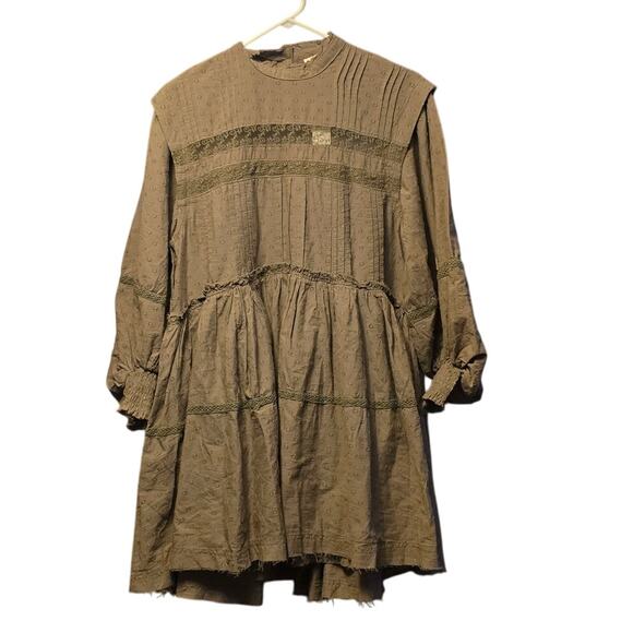 Anthropologie Dresses & Skirts - Anthropologie Pilcro Raw Hem Mock Neck Dress nwt size xs